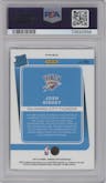 Josh Giddey from the 2021-22 Panini Donruss Optic set featuring a Blue Velocity parallel graded by PSA and given an overall grade of 10.