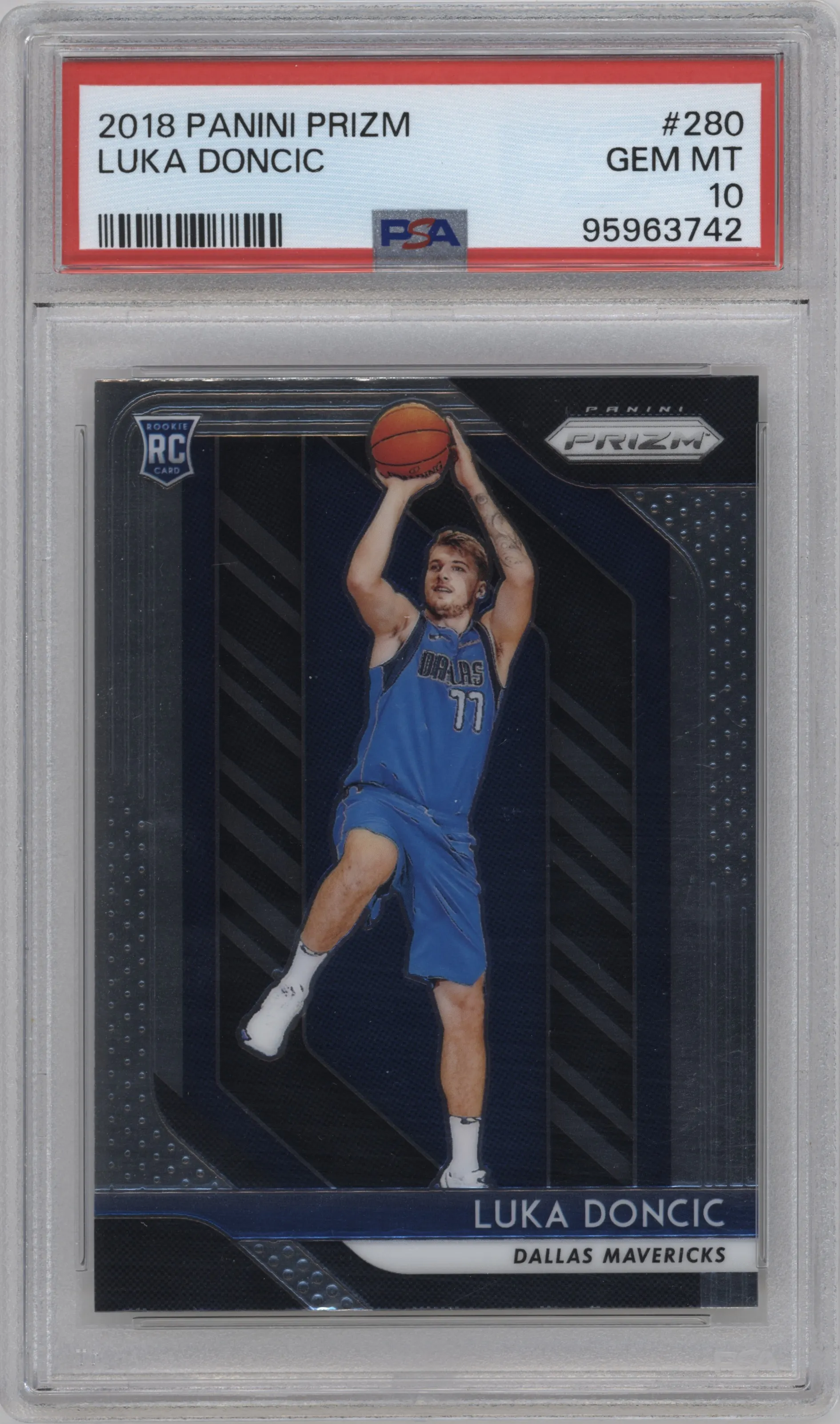 2018 Panini Prizm Luka Doncic PSA 10