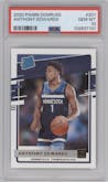 Anthony Edwards from the 2020-21 Panini Donruss set graded by PSA and given an overall grade of 10.