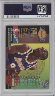 Kobe Bryant from the 1997-98 Metal Universe Championship set graded by PSA and given an overall grade of 10.