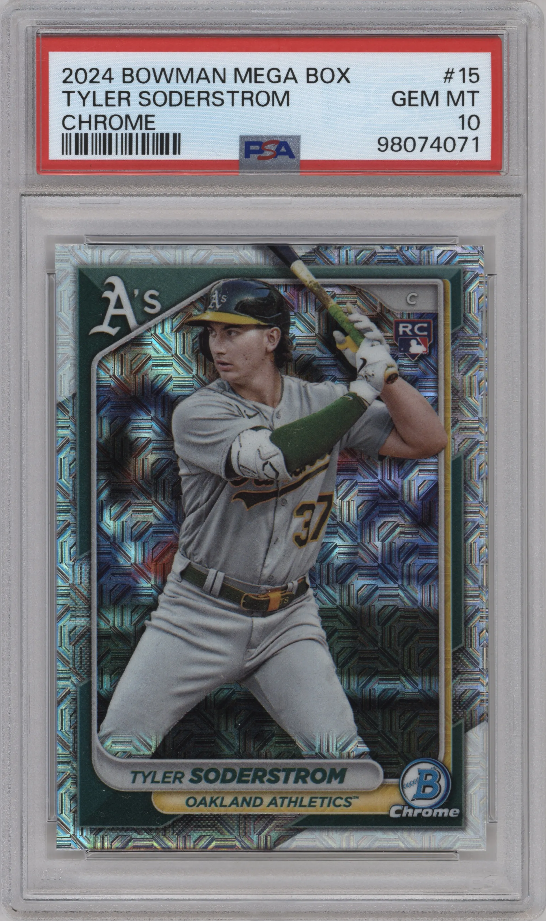 2024 Bowman Mega Box Tyler Soderstrom #15 PSA 10