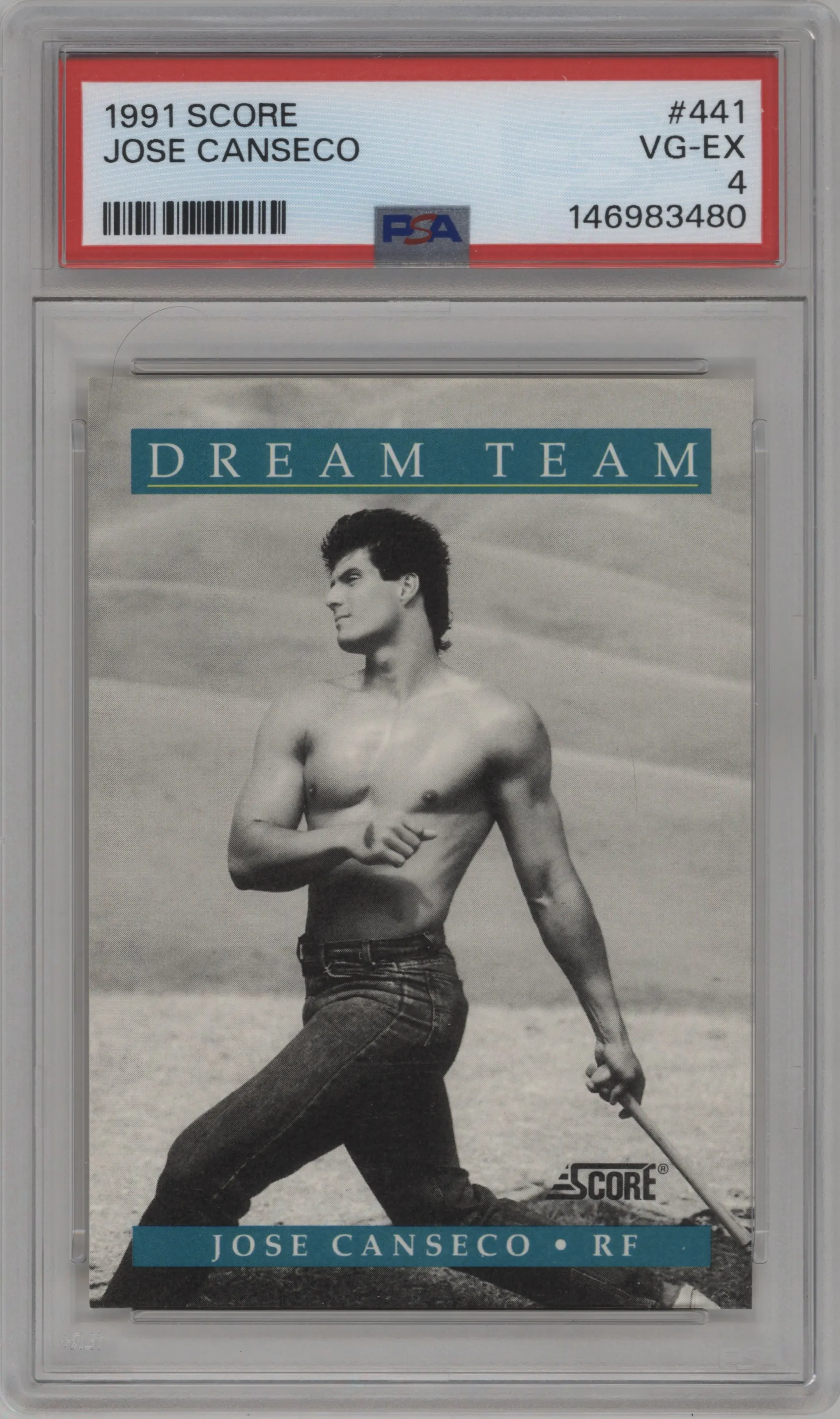 1991 Score Jose Canseco PSA 4