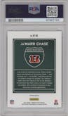 Ja'Marr Chase from the 2021 Panini Donruss Optic set graded by PSA and given an overall grade of 10.