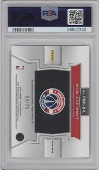 Bilal Coulibaly from the 2023-24 Panini Prizm set featuring a Red parallel graded by PSA and given an overall grade of 10.