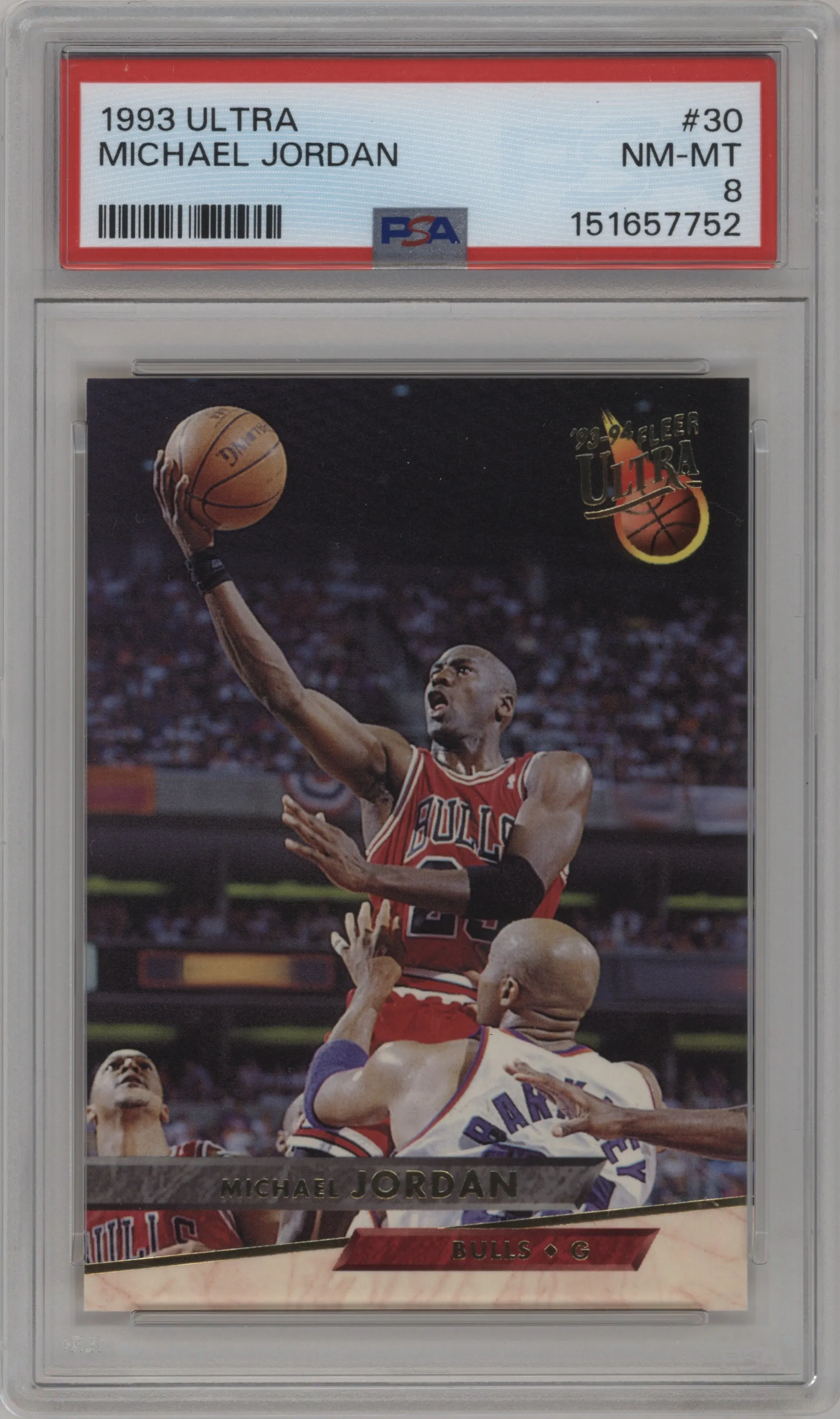 1993 Fleer Ultra Michael Jordan #30 PSA 8