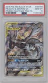 Pikachu/Zekrom GX from the 2019 Pokemon S&M  set featuring a Tag Team Tins parallel graded by PSA and given an overall grade of 10.