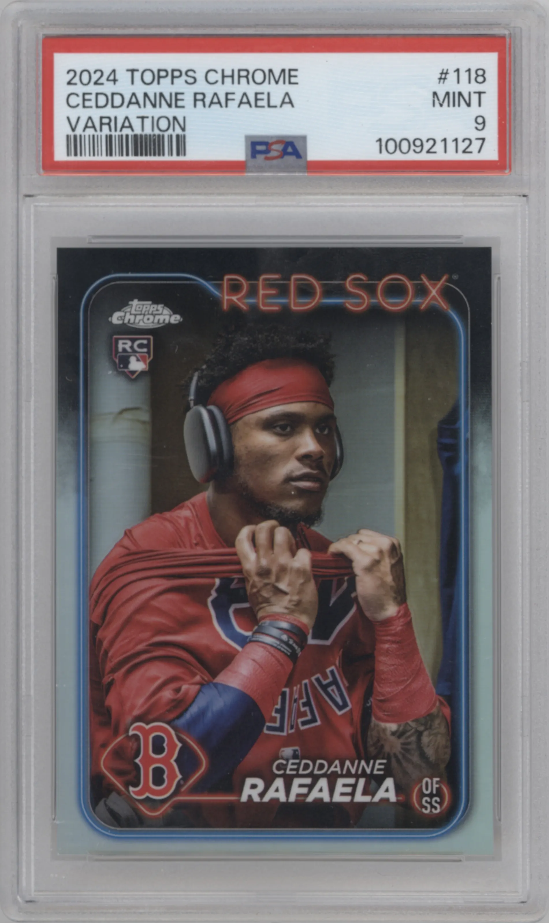 2024 Topps Chrome SSP Ceddanne Rafaela PSA 9