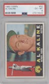 Al Kaline from the 1960 Topps set graded by PSA and given an overall grade of 6.