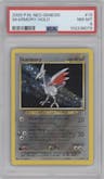 Skarmory from the 2000 Pokemon Neo Genesis set graded by PSA and given an overall grade of 8.