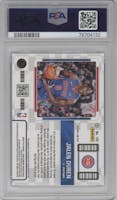 Jalen Duren from the 2022-23 Panini Contenders set featuring a Green Shimmer parallel graded by PSA and given an overall grade of 10.