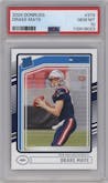 Drake Maye from the 2024 Donruss set graded by PSA and given an overall grade of 10.