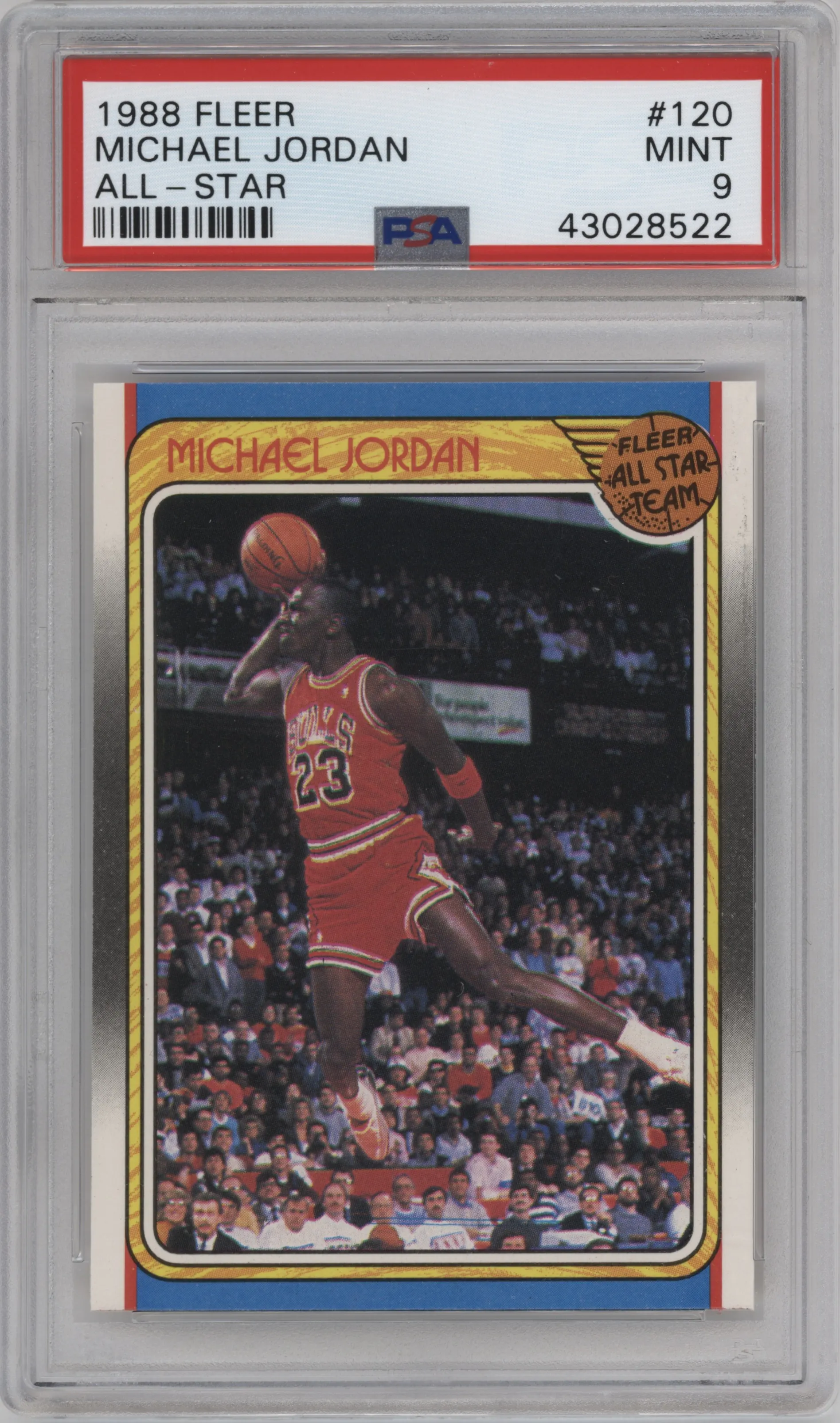 1988 Fleer Michael Jordan #120 PSA 9