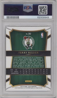 Terry Rozier from the 2015-16 Panini Select  set graded by PSA and given an overall grade of 9.