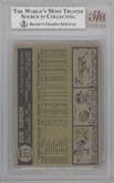 Bob Gibson from the 1961 Topps set graded by Beckett and given an overall grade of 4.5.