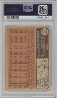 Bob Clemente from the 1966 Topps set graded by PSA and given an overall grade of 3.