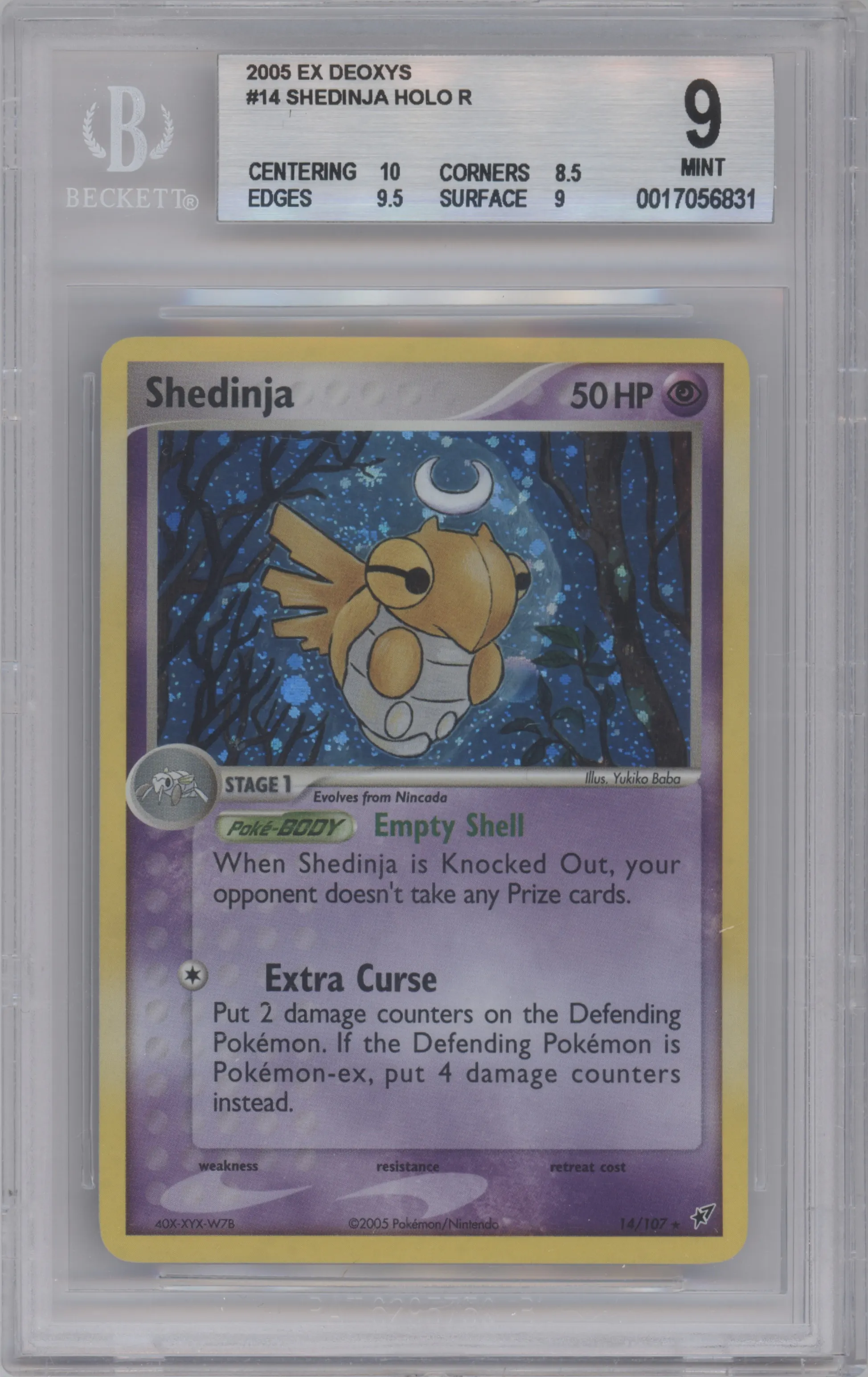 shedinja pokemon card 061/132 Shedinja main image 0