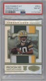 Jordan Love from the 2020 Panini Plates & Patches set graded by PSA and given an overall grade of 8.