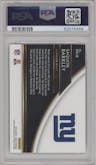 Saquon Barkley from the 2018 Panini Select set graded by PSA and given an overall grade of 10.
