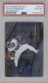 Saquon Barkley from the 2018 Panini Select set graded by PSA and given an overall grade of 10.