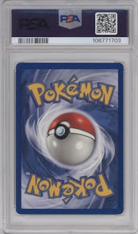 Snorlax from the 1999 Pokemon set graded by PSA and given an overall grade of 8.