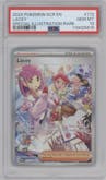 Lacey from the 2024 Pokemon SV set graded by PSA and given an overall grade of 10.