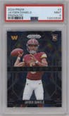Jayden Daniels from the 2024 Panini Prizm set graded by PSA and given an overall grade of 9.