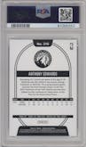 Anthony Edwards from the 2020-21 Panini NBA Hoops set graded by PSA and given an overall grade of 10.