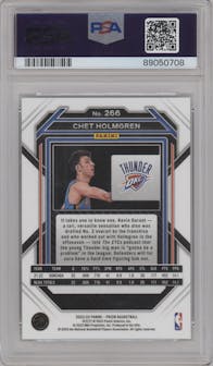 Chet Holmgren from the 2022-23 Panini Prizm  set graded by PSA and given an overall grade of 10.