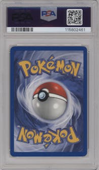 Sabrina's Gengar from the 2000 Pokemon GH set graded by PSA and given an overall grade of 9.