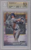 Bobby Witt Jr. from the 2021 Bowman’s Best set graded by Beckett and given an overall grade of 9.5.