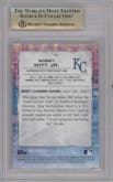 Bobby Witt Jr. from the 2021 Bowman’s Best set graded by Beckett and given an overall grade of 9.5.