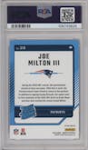 Joe Milton III  from the 2024 Donruss set featuring a Pink parallel graded by PSA and given an overall grade of 10.