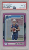 Joe Milton III  from the 2024 Donruss set featuring a Pink parallel graded by PSA and given an overall grade of 10.