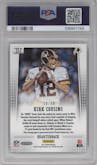 Kirk Cousins from the 2012 Panini Prizm set featuring a Prizm parallel graded by PSA and given an overall grade of 9.