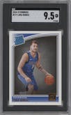 Luka Doncic from the 2018-19 Panini Donruss  set graded by SGC and given an overall grade of 9.5.
