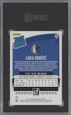 Luka Doncic from the 2018-19 Panini Donruss  set graded by SGC and given an overall grade of 9.5.