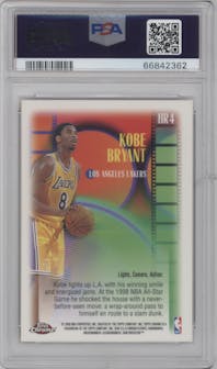 Kobe Bryant  from the 1999-00 Topps Chrome set graded by PSA and given an overall grade of 10.