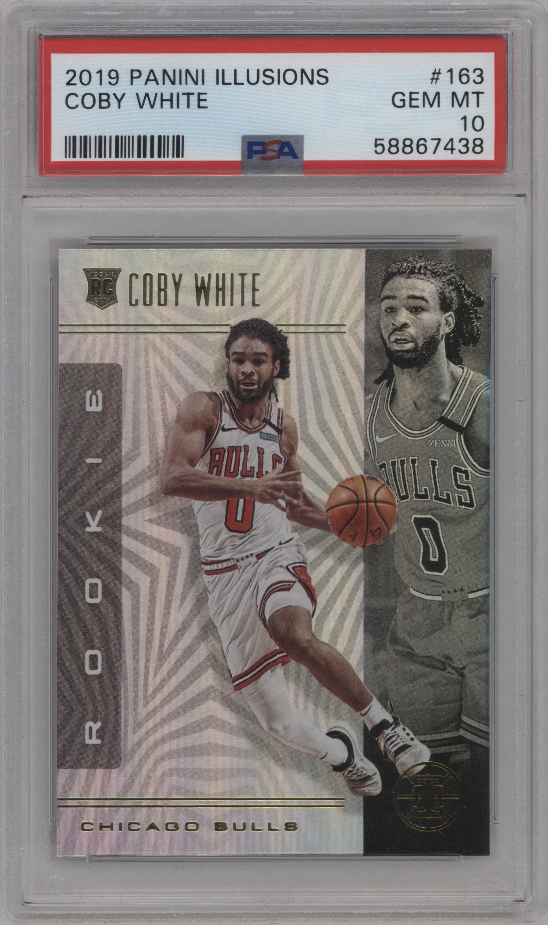2019 Panini Illusions Coby White PSA 10