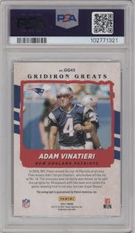 Adam Vinatieri from the 2024 Panini Mosaic set graded by PSA and given an overall grade of 10.