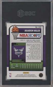 Brandon Miller from the 2023-24 Panini Haunted Hoops set graded by SGC and given an overall grade of 10.