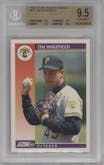 Tim Wakefield from the 1992 Score Rookie & Traded set graded by Beckett and given an overall grade of 9.5.