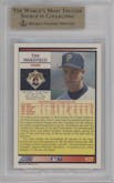 Tim Wakefield from the 1992 Score Rookie & Traded set graded by Beckett and given an overall grade of 9.5.