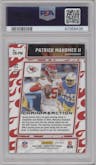 Patrick Mahomes II from the 2023 Donruss Optic set featuring a Purple Stars parallel graded by PSA and given an overall grade of 10.