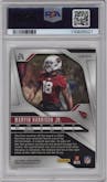 Marvin Harrison Jr. from the 2024 Panini Prizm set featuring a Disco parallel graded by PSA and given an overall grade of 10.