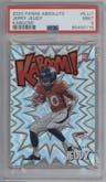 Jerry Jeudy from the 2020 Panini Absolute set graded by PSA and given an overall grade of 9.