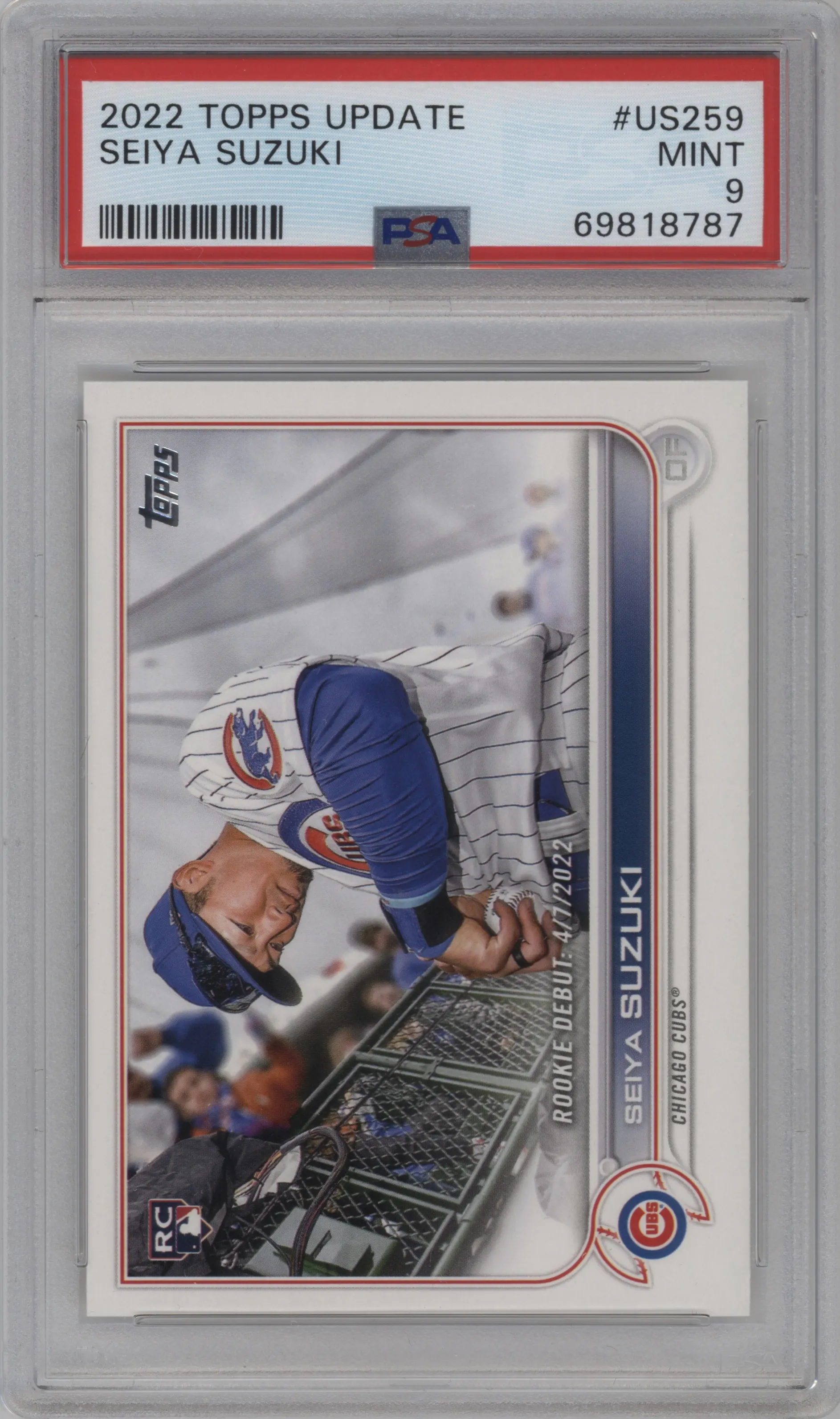 2022 Topps Update Seiya Suzuki #US259 PSA 9