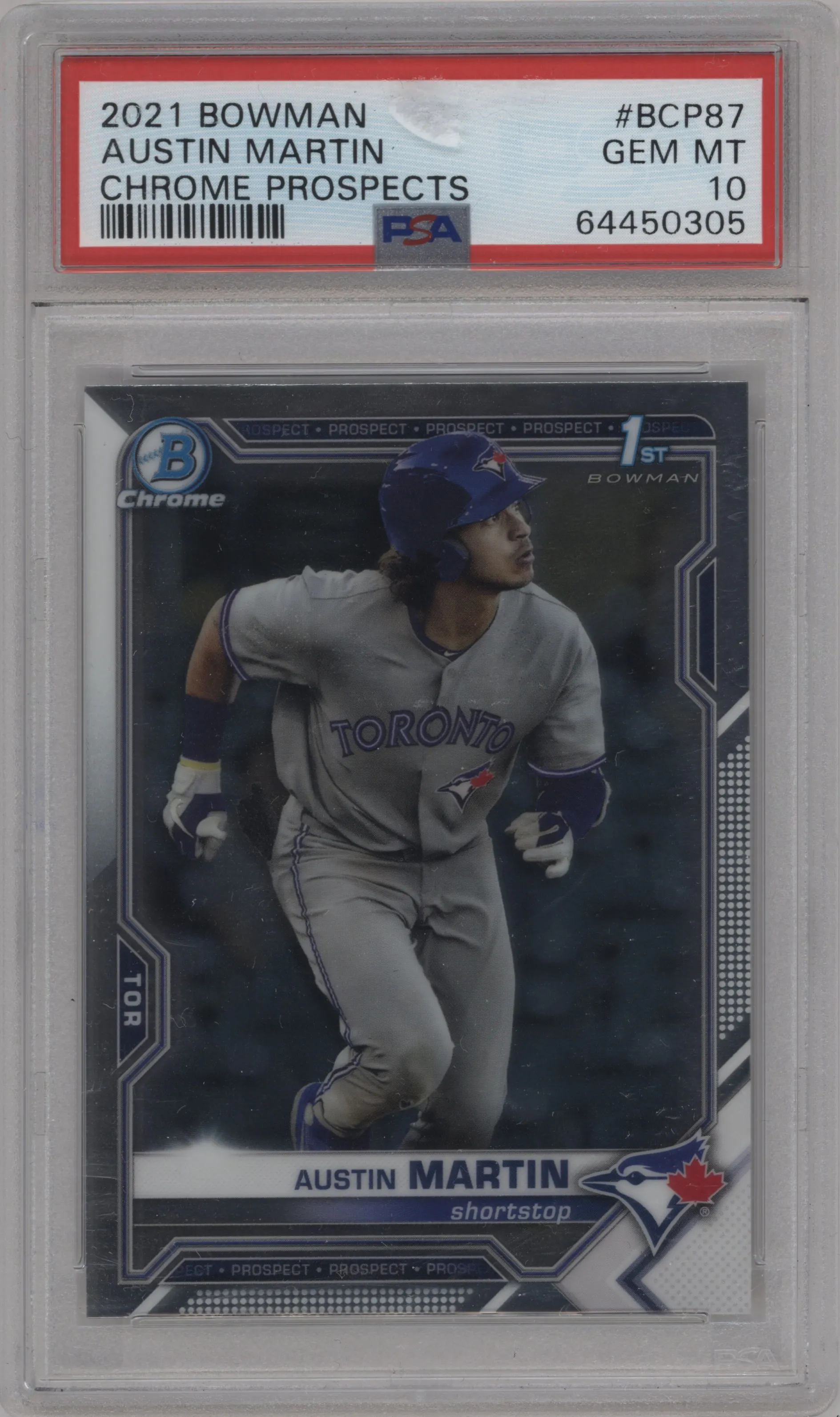 2021 Bowman Chr.Pros. Austin Martin PSA 10