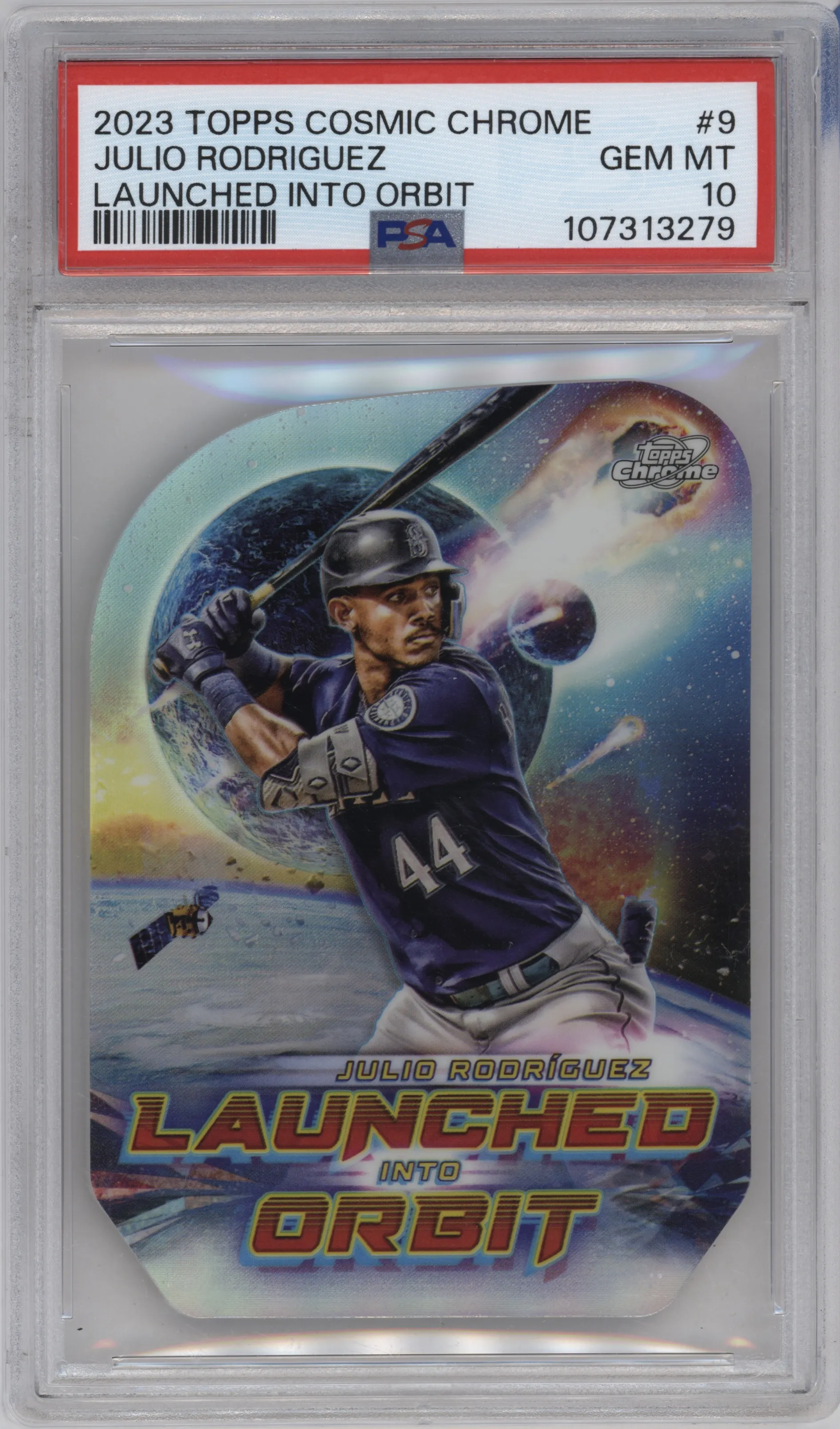 2023 Topps Cosmic Chrome Launched Into Orbit Julio Rodriguez #LIO-9 PSA 10