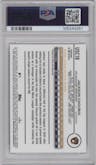 Jackson Chourio from the 2024 Topps Chrome Update set featuring a X-Fractor parallel graded by PSA and given an overall grade of 9.