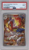 Infernape from the 2024 Pokemon SV set graded by PSA and given an overall grade of 9.
